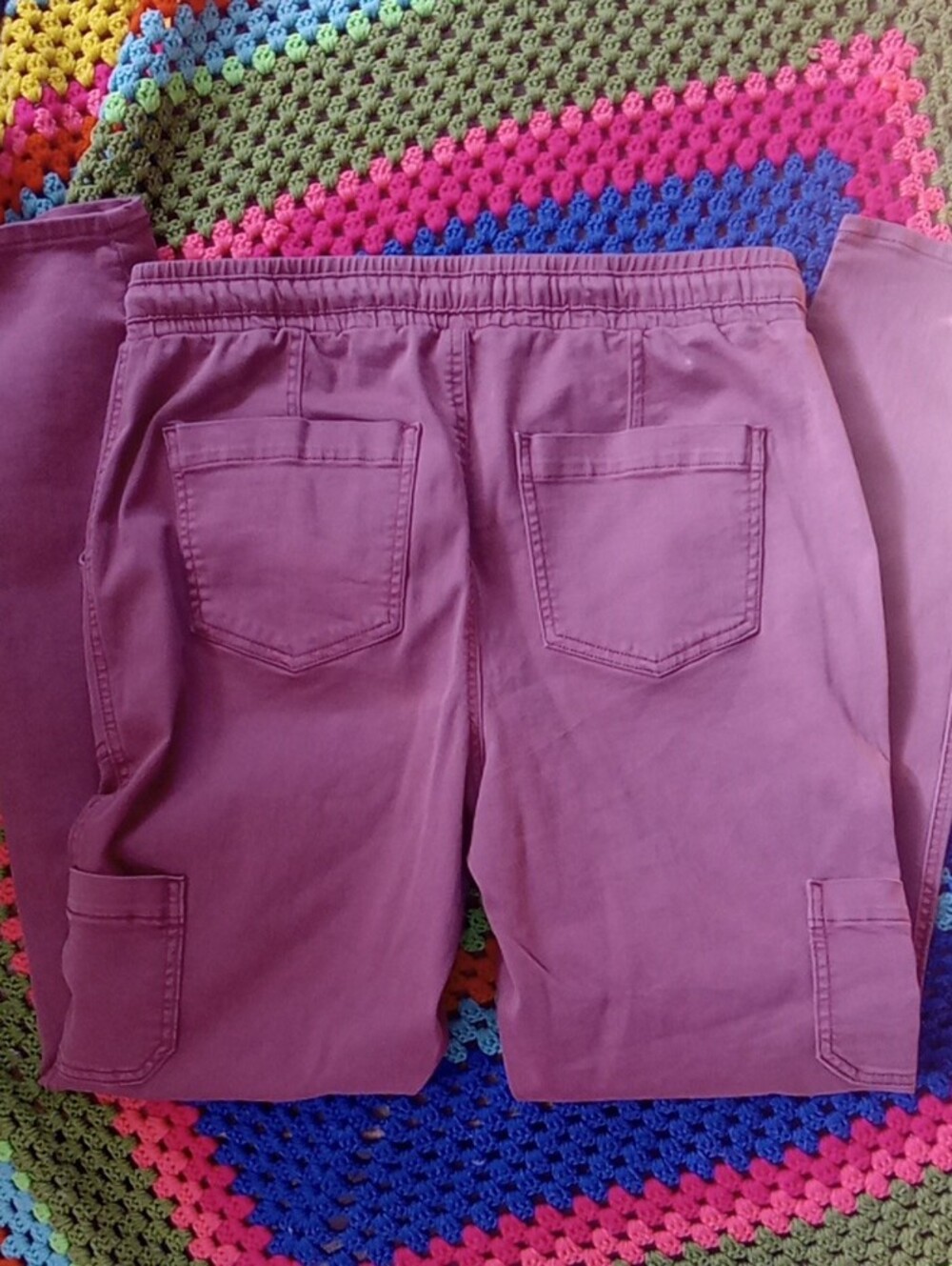 Maurices Women's Maroon Elastic Waist Pants - Picture 6 of 6